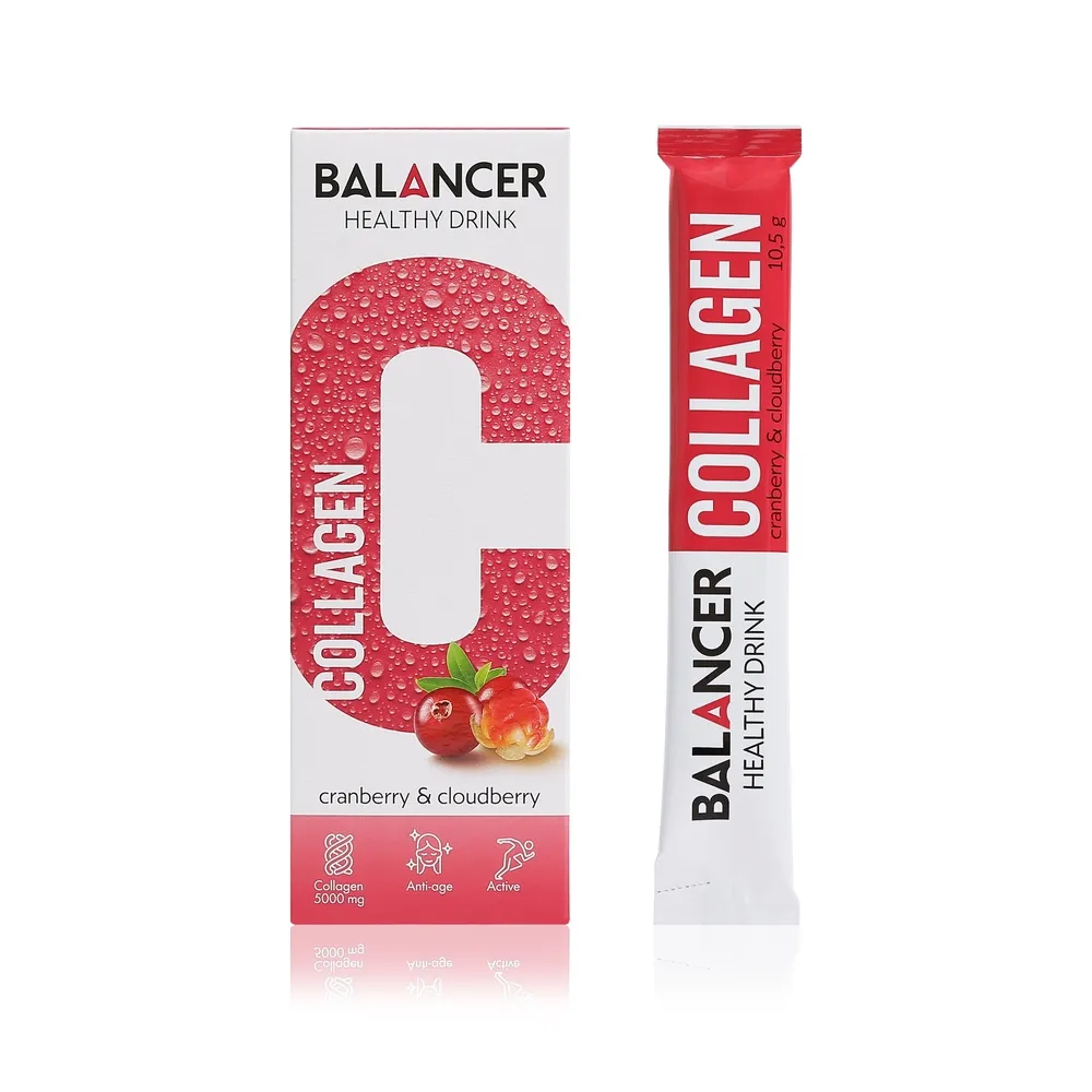 Напиток Balancer Collagen со вкусом «Клюква - морошка» гриевей глобал